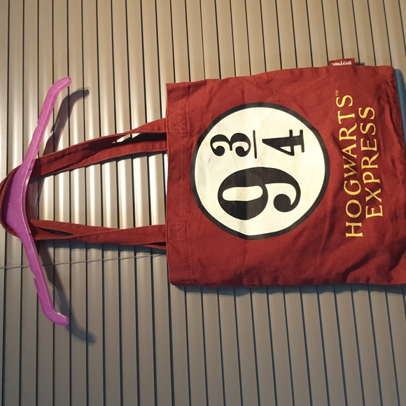 Harry Potter canvas tote shoulder bag Hogwarts Express, good preloved condition - Picture 3 of 17